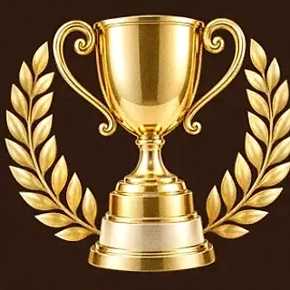 Gold trophy cup — SuperSpin